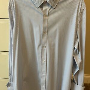 Classic Blue Checkered Dress Shirt